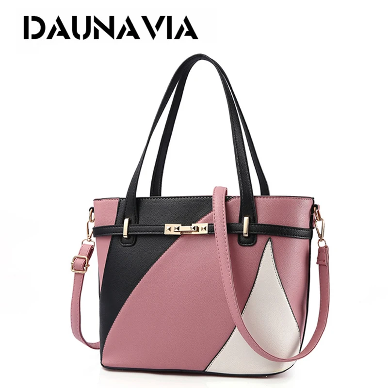 

Women Leather Handbags Shoulder Bag Women's Casual Tote Bag Female Patchwork Handbags High Quality a Main Ladies Hand Bags