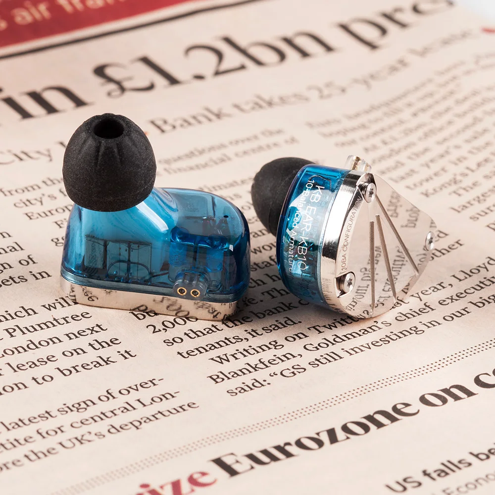 KB EAR KB10 5BA in Ear Earphone Running Sport Technology HIFI  Headset With Mic Earplug