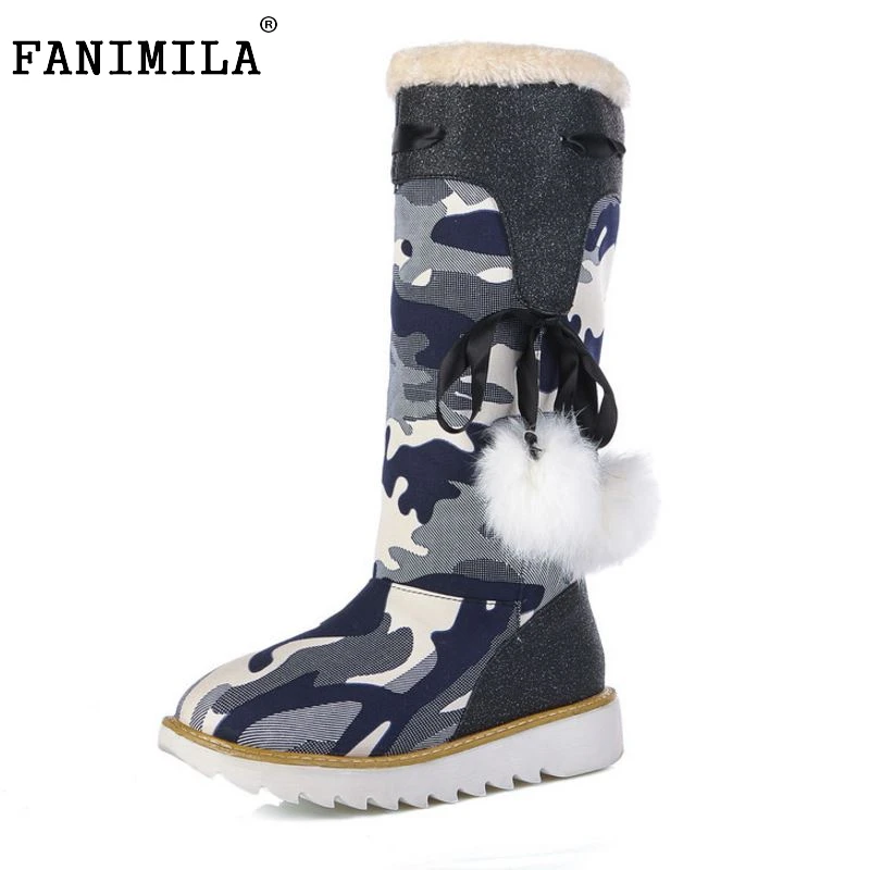 

Size 32-43 Gladiator Snow Boots Women Flats Half Short Boot Ladies Warm Plush Winter Mid Calf Boots Footwear