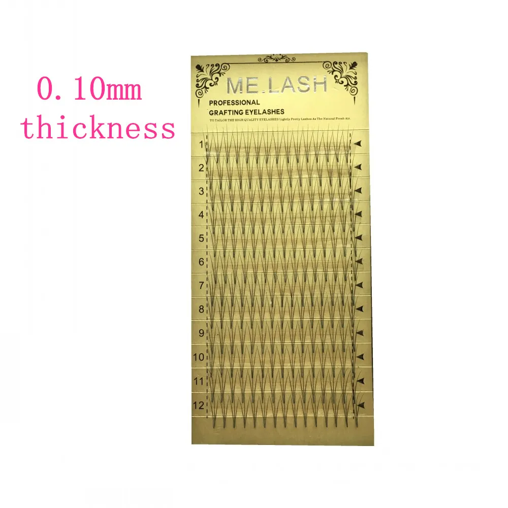 ME.LASH 3pclot Volume 3D Eyelash Extensions 0.07&0.10mm Thickness Hair Mink Strip Makeup C Curl Individual Eyelashes Natural (14)