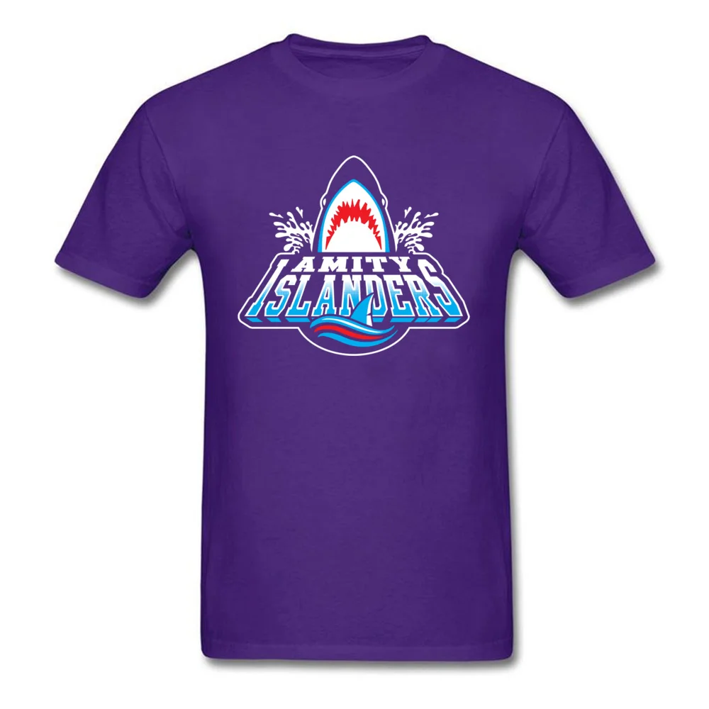 Oversized amity islanders 7023 Gift T-Shirt Crew Neck Cotton Fabric Mens Tops T Shirt Short Sleeve Tee Shirts Thanksgiving Day amity islanders 7023 purple