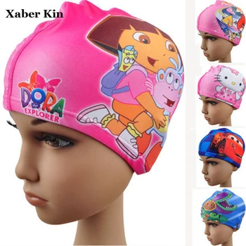 

Baby Boys&Girls Swimming Caps 2-10y Swim Hats Cartoon Swimming Caps Bathing Caps for Children G17-K490