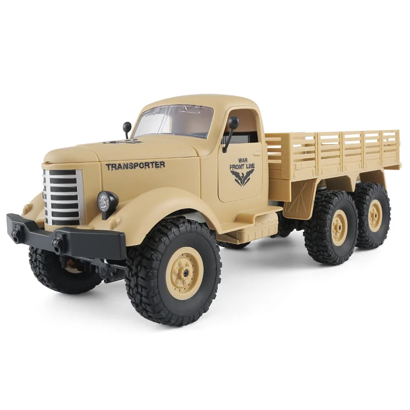 Новинка 2,4 GHz 4wd 6wd игрушка RC Truck 4/6 колеса с дистанционным управлением военный грузовик транспортер модель с светодиодный светильник автомобиль игрушки для мальчика