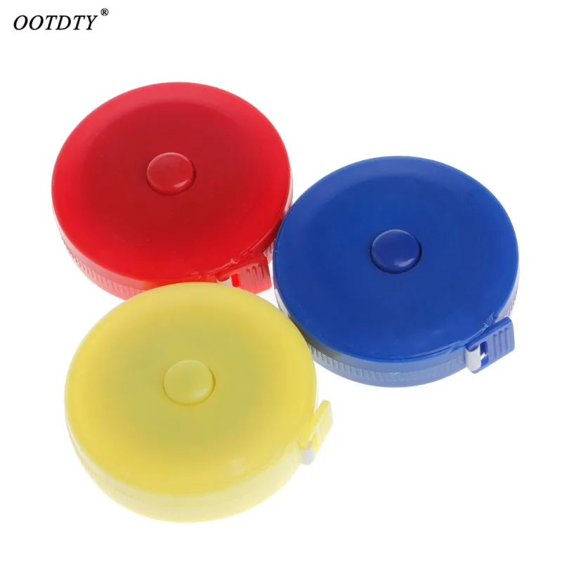 

OOTDTY 1Pc Retractable Ruler Tape Measure 60 inch 1.5m For Sewing Cloth Dieting Tailor