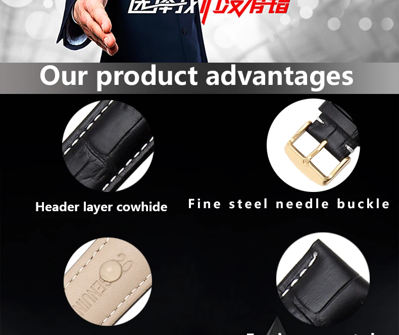 Мода кожаный ремешок ремни в наличии черный, коричневый, красный цвета 18 мм 20 мм 22 мм smart watch браслет для Huawei watch 1/2/Pro