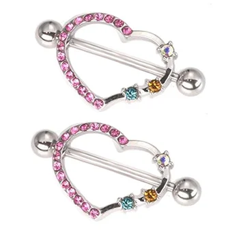 

Heart Nipple Rings