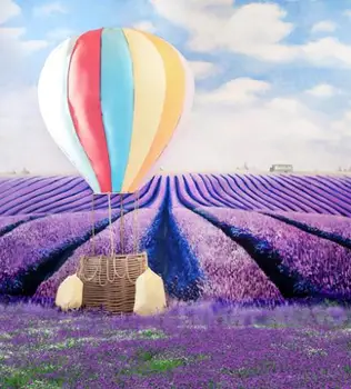 

LIFE MAGIC BOX Photography Background Vinyl 300Cm*200Cm Hot Air Balloon Catcher Purple Edges Background For Studio Cm-5953