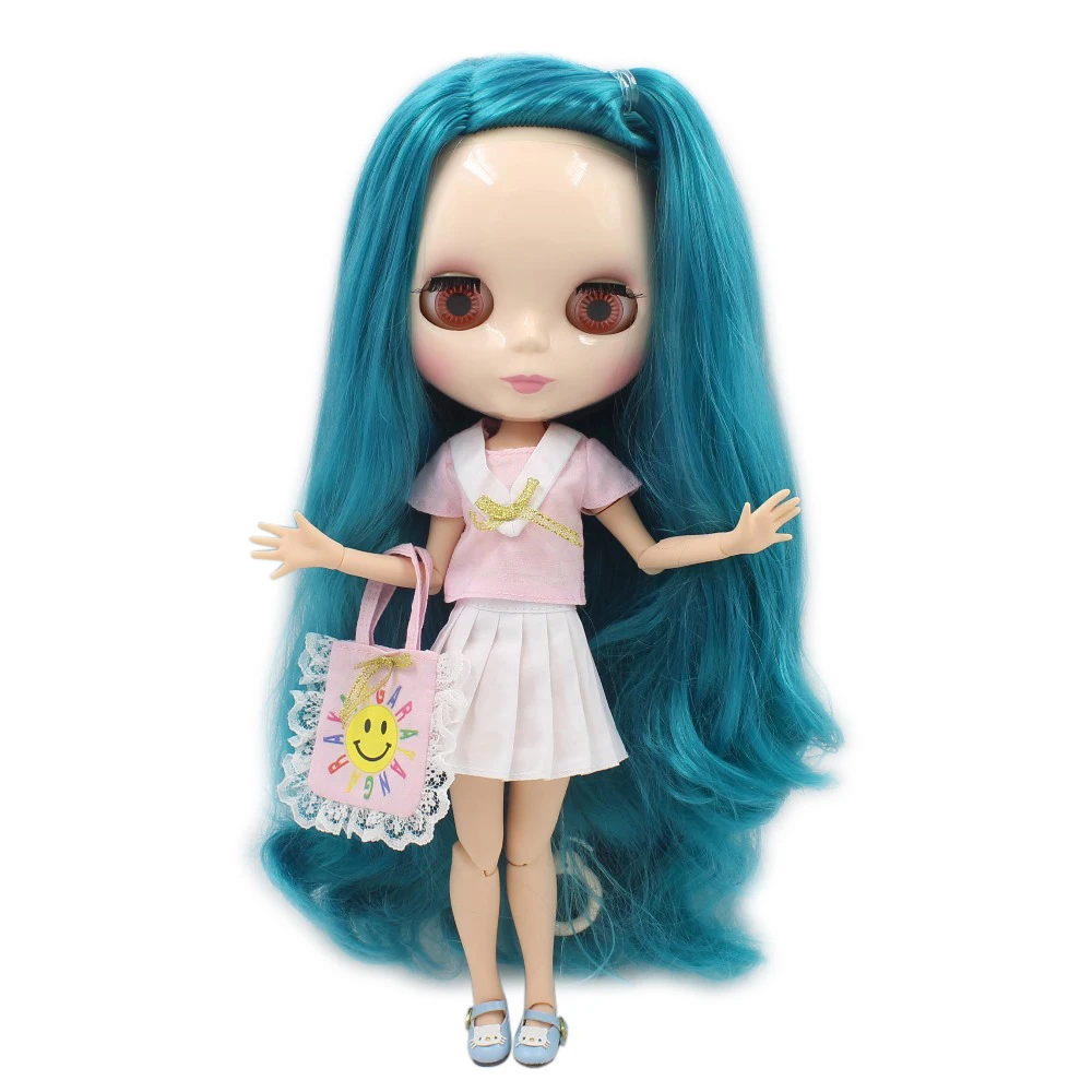Ледяной DBS Blyth кукольные 1/6 bjd шарнирное тело глянцевый белый кожи Буле вьющиеся