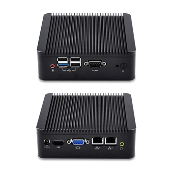

Dual Lan Mini Pc Q180S-S02 Celeron J1800 CPU, X86 ,DC 12V,Fanless Pfsense Box Support win OS/Linux Systerm aluminium alloy case