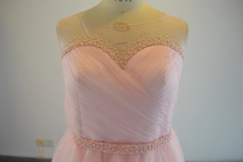 Женское Прозрачное платье до пола It's yiiya розовое из тюля на выпускной|prom dresses|prom