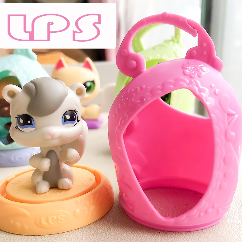 

FGHGF LPS Pet shop Dog Cat Squirrel with Sofa bed Aaccessories Collection Rare Figure Collie Animals Loose Cute Kid Toys 22801