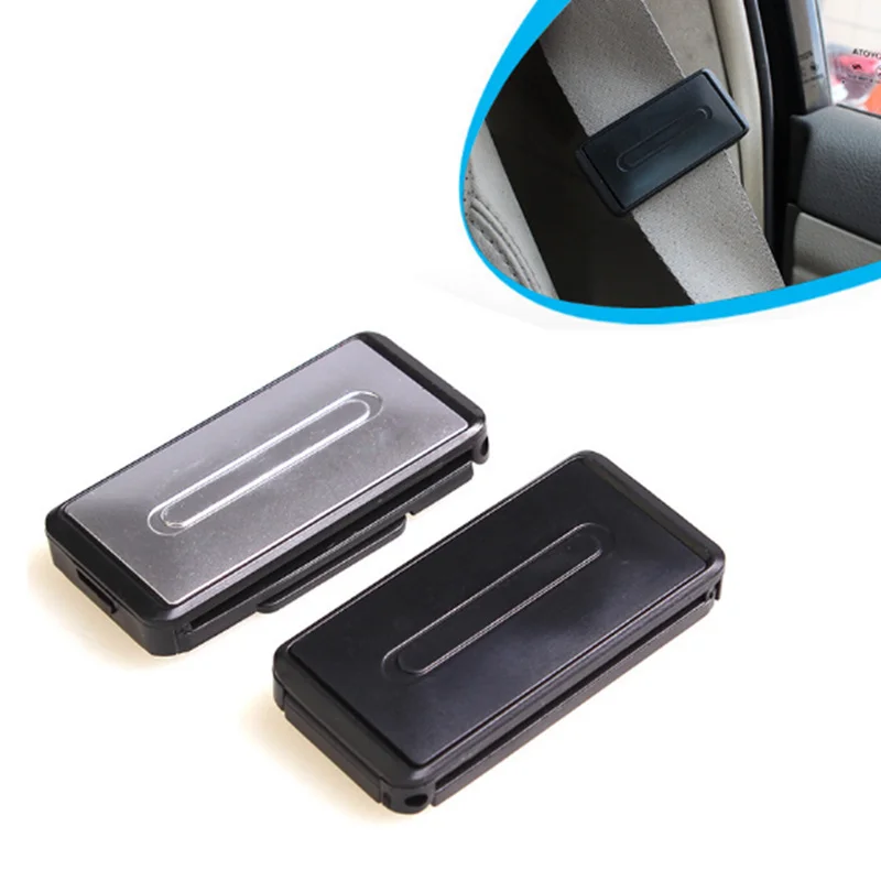 2 Pcs Universal Car Safety Belt Clip Adjustable Seat Belts Holder for