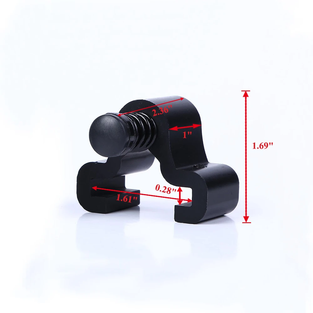 LWZH Sliding Barn Door Hardware Black Door Stoppers (One Pair)