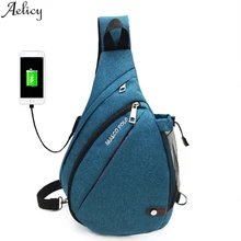 Aelicy Usb дизайн нейлоновая Мужская нагрудная сумка с одним ремешком на спине дорожная сумка через плечо повседневные сумки женские дизайнерские сумки высокого качества