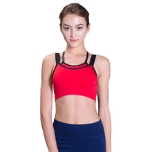 OVESPORT пикантные однотонные пуш-ап женские бюстгальтеры спортивный бюстгальтер для фитнеса для женщин тренировки провода бесплатно ударопрочный дышащий бюстгальтер для йоги Топ