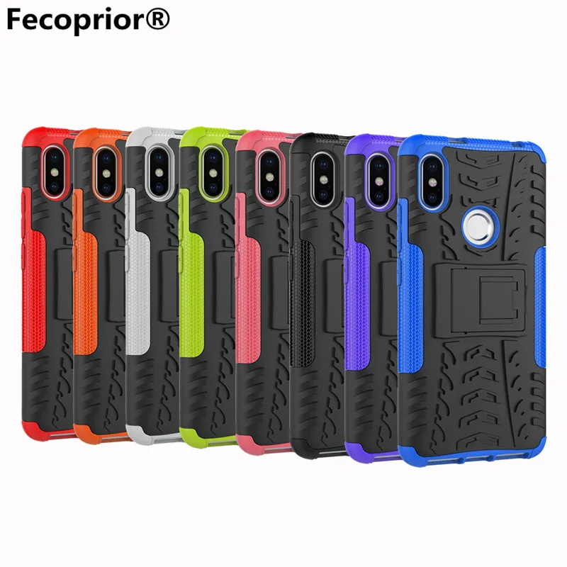 Fecoprior RedmiS2 Case for Xiaomi Redmi S2 Back Cover PC TPU Silicon Stand Armor Heavy Rugged Phone Celulars Fundas Coque |