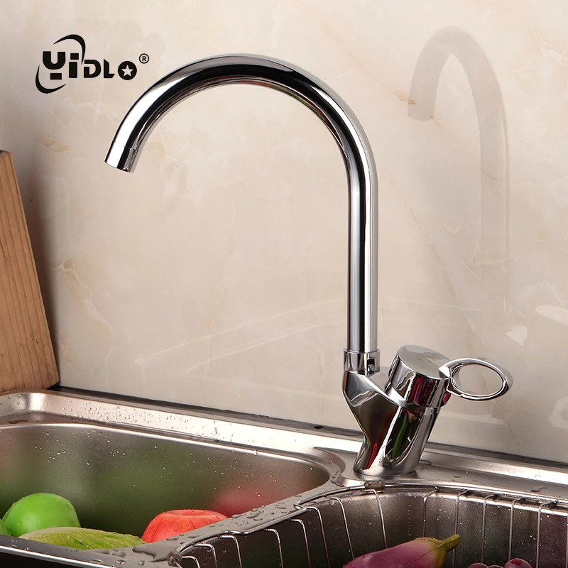 Kitchen Sink Basin Faucet Fashion Key Ring Handle Faucet 360 Degree Swivel Mixer Water Tap Type Seven Pipe Silvery Brass Faucets Kitchen Sink Basin Faucet Fashion Key Ring Handle Faucet 360 Degree Swivel Mixer Water Tap Type Seven Pipe Silvery Brass Faucets
