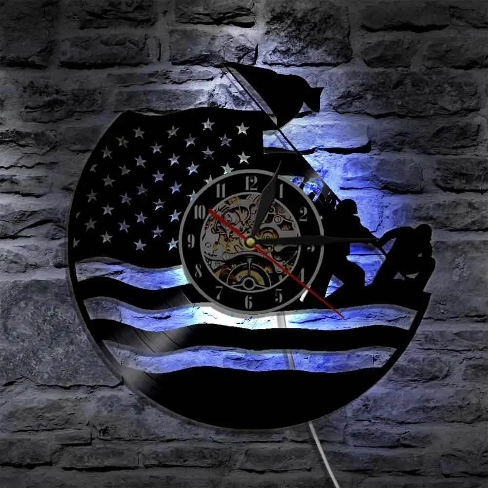 1Piece U.S. Marine Silhouette LED Light Soldier Color Changing Wall Light With Remote Controller Home Decor