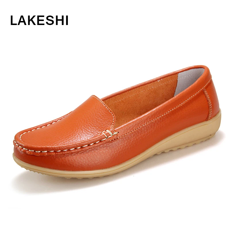 Women Flats Fashion Genuine Leather women Casual Shoes Female Loafers Moccasins Leisure Mother Flat Shoes Women Flats Fashion Genuine Leather women Casual Shoes Female Loafers Moccasins Leisure Mother Flat Shoes