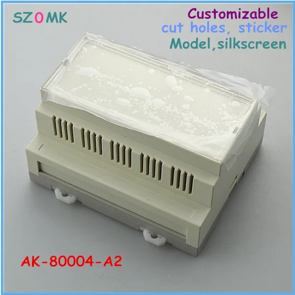 

1 piece China Newest electronic project industrial plastic abs din rail boxes 107*88*60 mm 4.2*3.46*2.4 inch