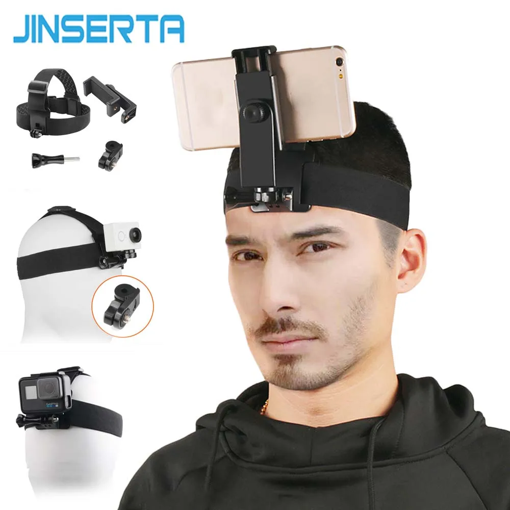 Ремешок на голову JINSERTA для Gopro Hero 7 6 5 наружный держатель камеры xiaoyi камера 4 8 дюйма