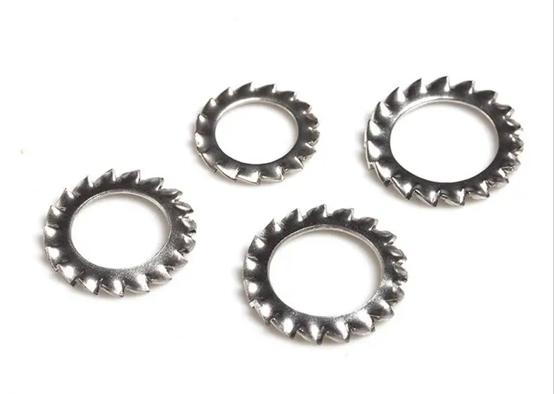 100pcs M2.5 M3 M4 M5 M6 M8 Stainless Steel External Serrated Shake-proof Washer Lock Toothed Gasket Washers | Обустройство дома
