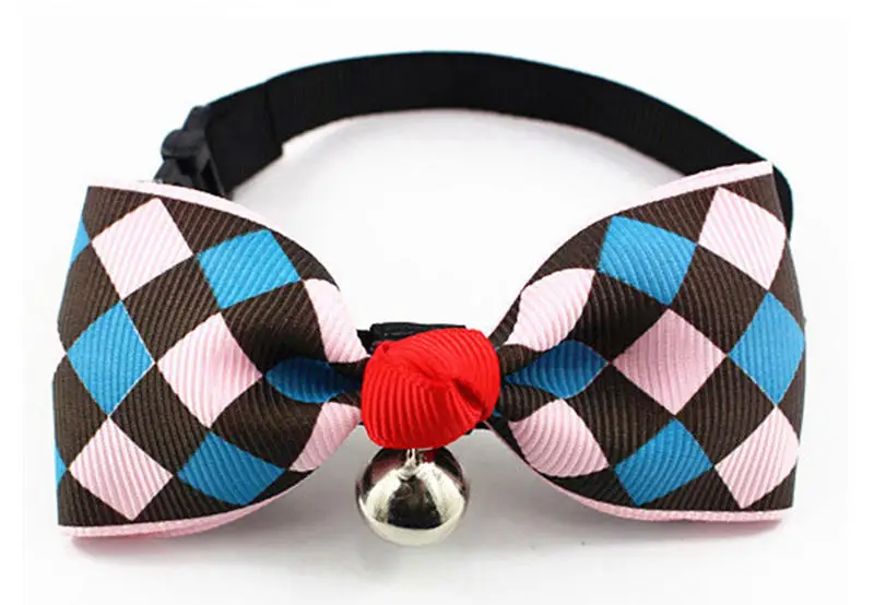 [MPK кошачий ошейник] бриллиантовый узор кошачий воротник, галстук-бабочка для кота и шеи галстуки - Цвет: Синий