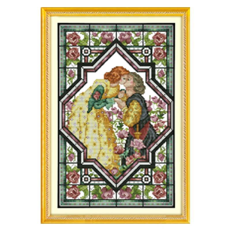 Joy Sunday Lovers in the Rose Garden DIY Набор для рукоделия крестиком набор из холста с принтом
