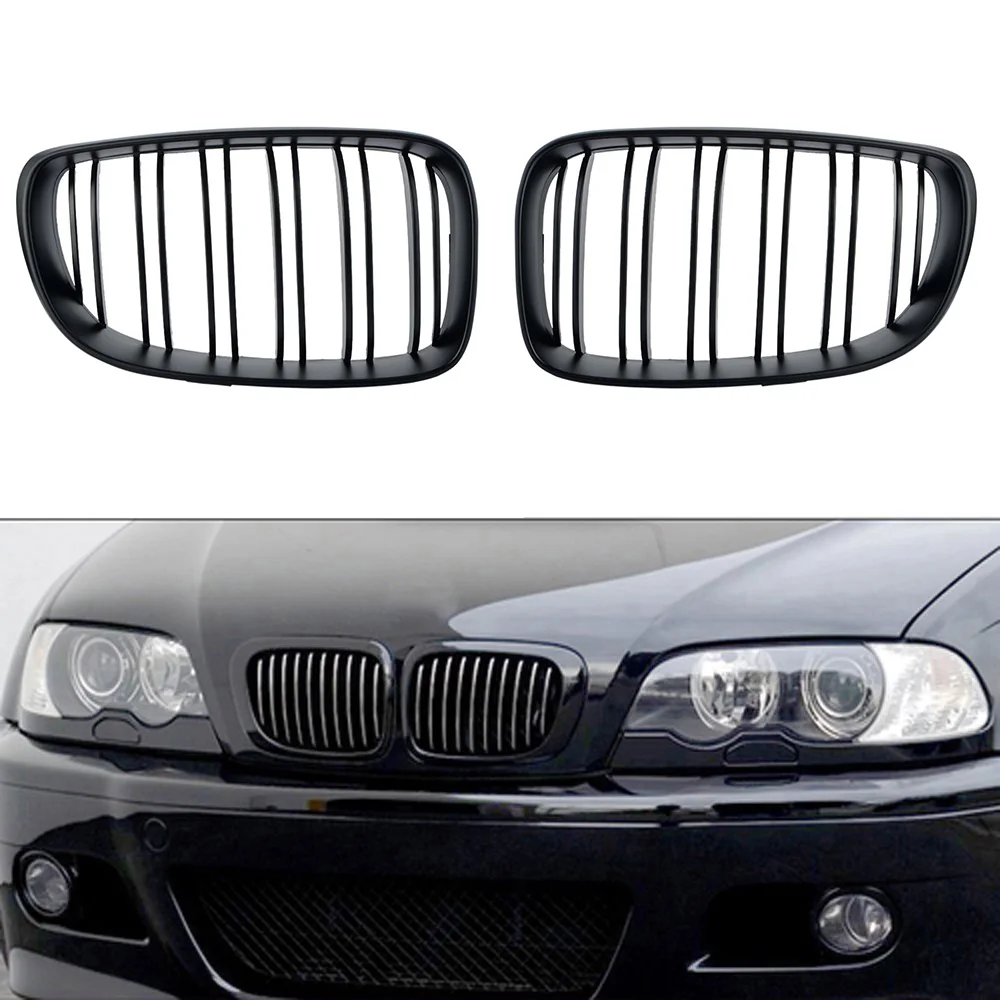 Черная Автомобильная решетка для BMW E81 E87 120d 120i 130i передняя Центральная почек
