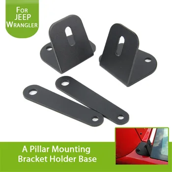 

Stainless Steel Mounts Clamp Holder Universal LED Work Light A Pillar Hood Mounting Bracket Clamp Holder for Jeep JK Wrangler