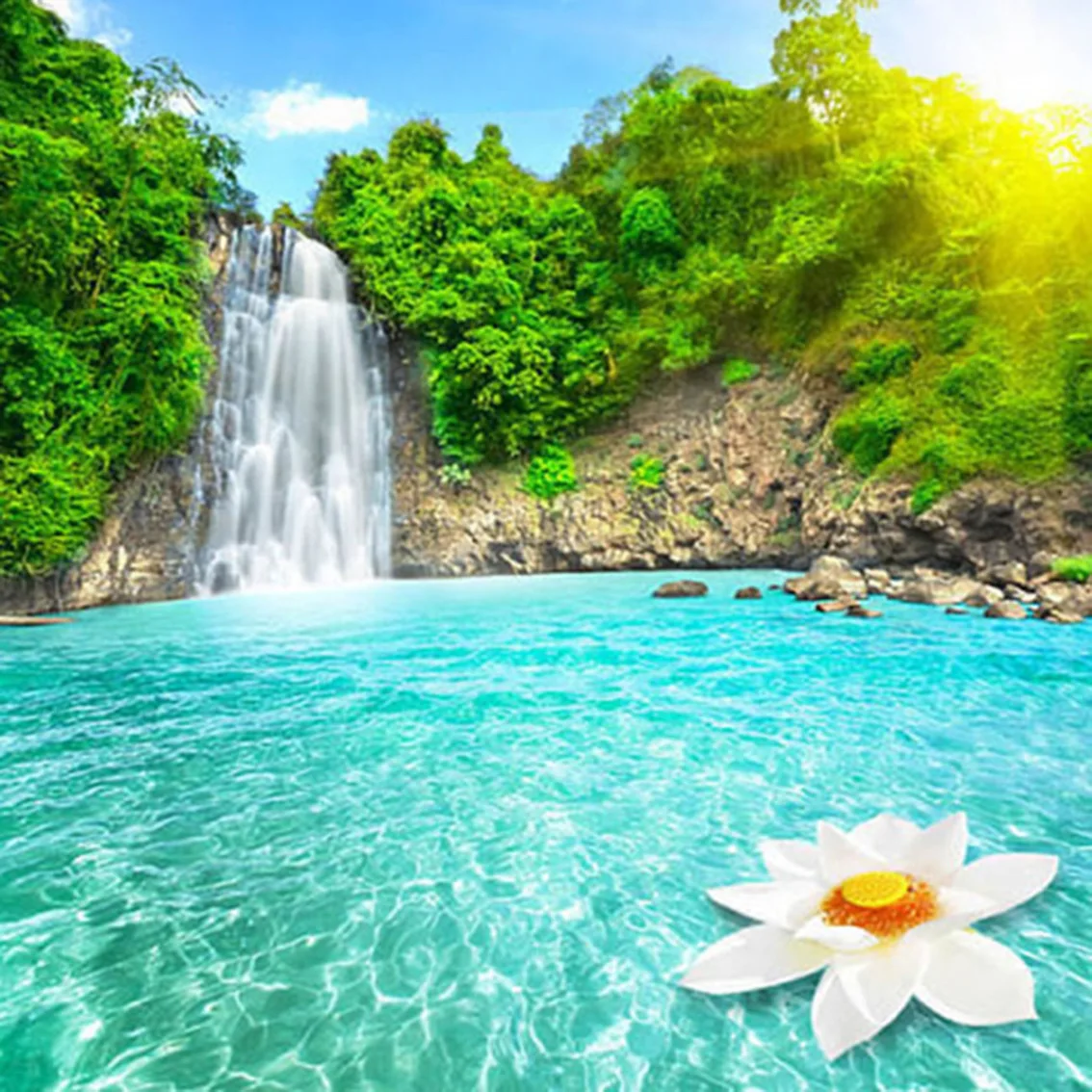 

5D DIY Diamond Painting landscape Waterfall Diamond Embroidery Cross stitch Full drilling Home Decoration