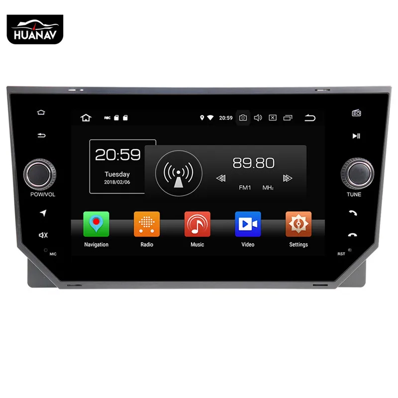 Perfect DSP Android 9.0 No Car DVD Player GPS navigation For SEAT Ibiza 2018 2019 Car radio player multimidia Auto stereo head unit tape 3