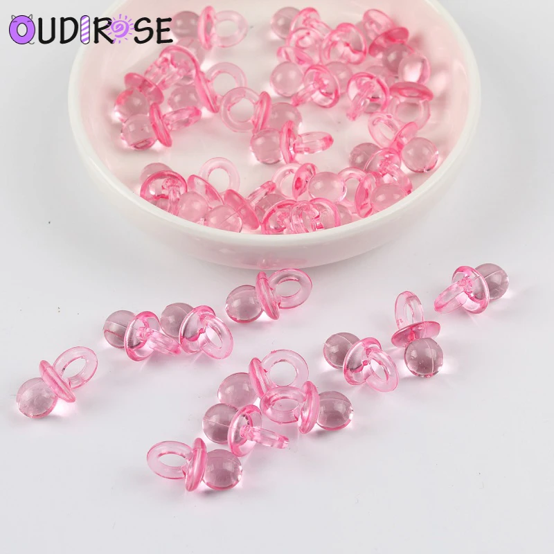 OUDIROSE 50 шт. мини голубая розовая пустышка с бисером вечерние украшения для дня
