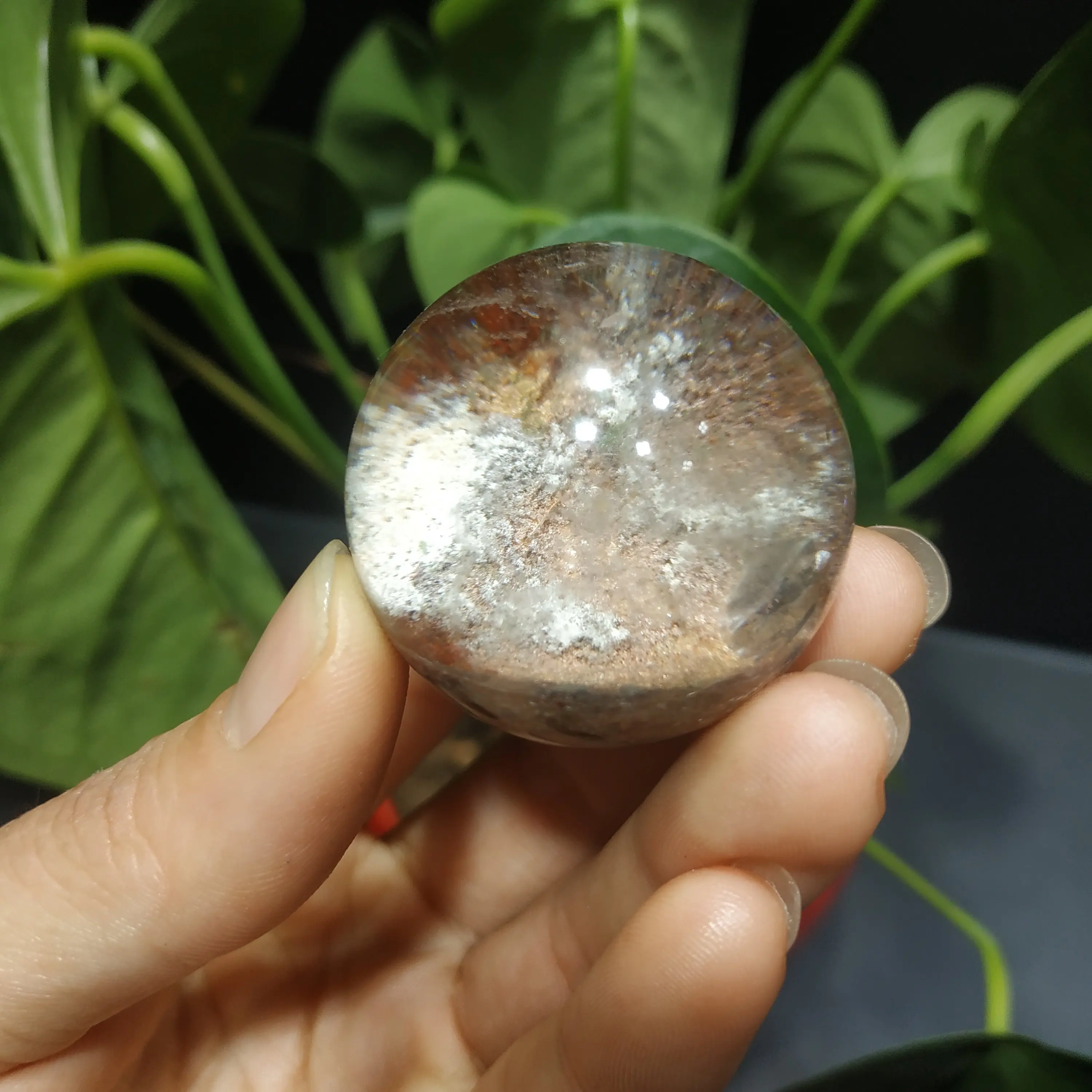 Rocha Natural Fantasma quartz bola colorida bola