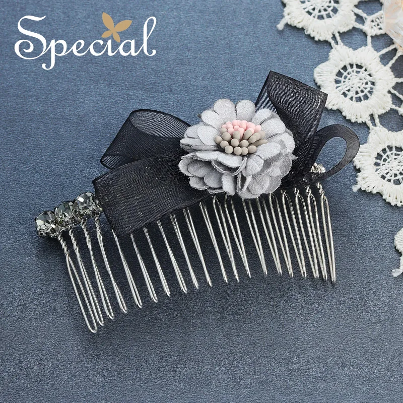 Special Brand Fashion Hair Comb Flower Hairwear Barrettes Rhinestones