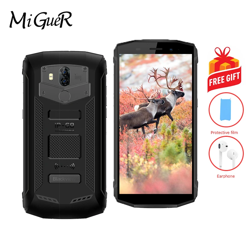 Blackview BV5800 5 &quotHD IP68 водонепроницаемый мобильный телефон 5580 мАч Android 8 1 MT6739
