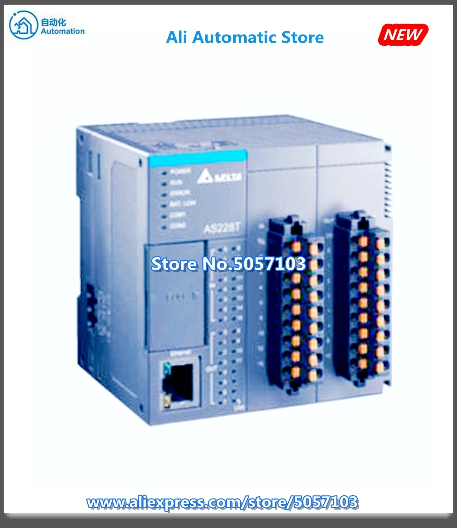 US $319.72 AS218TXA European Terminal 8 6 Do NPN 2 AI DI AO 2 And 4 Groups Of 200k AB 3 Phase Input New