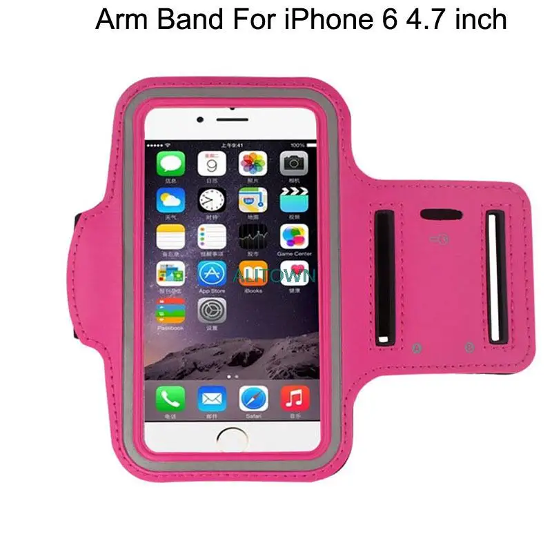 Free Shipping 500Pcs/Lot Hot Selling Band Gym Running Sports Arm Band Cover Case For iPhone 6 4.7