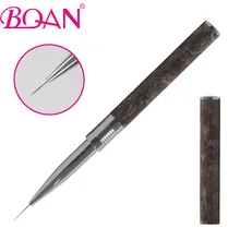 BQAN 2016 New Marble Handle Manicure Tool 9mm Nylon Liner Drawing Nail Art Brush 1 piece Free Shipping