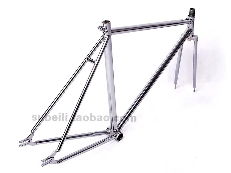 Best 52cm fixed gear bike frame   track bike frame road bicycle frame plated steel frame 17