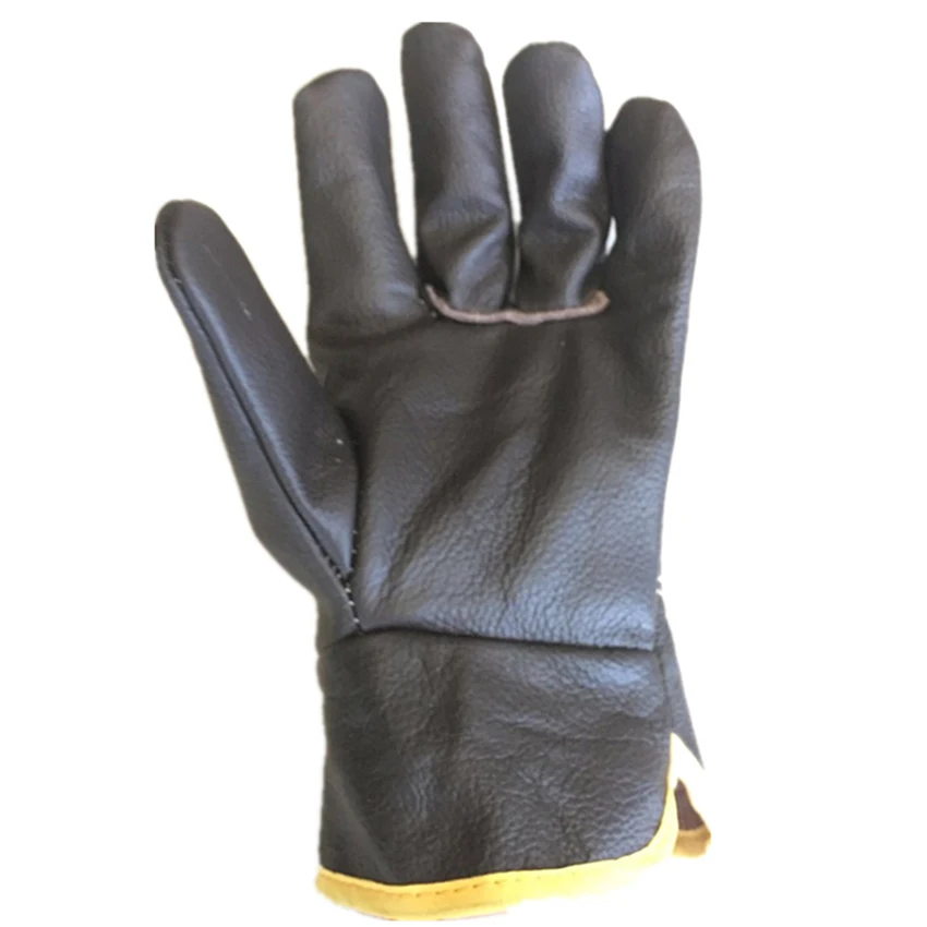 1 пара рабочих перчаток из воловьей кожи, сварочные перчатки, защитные садовые спортивные износостойкие перчатки, Новинка
