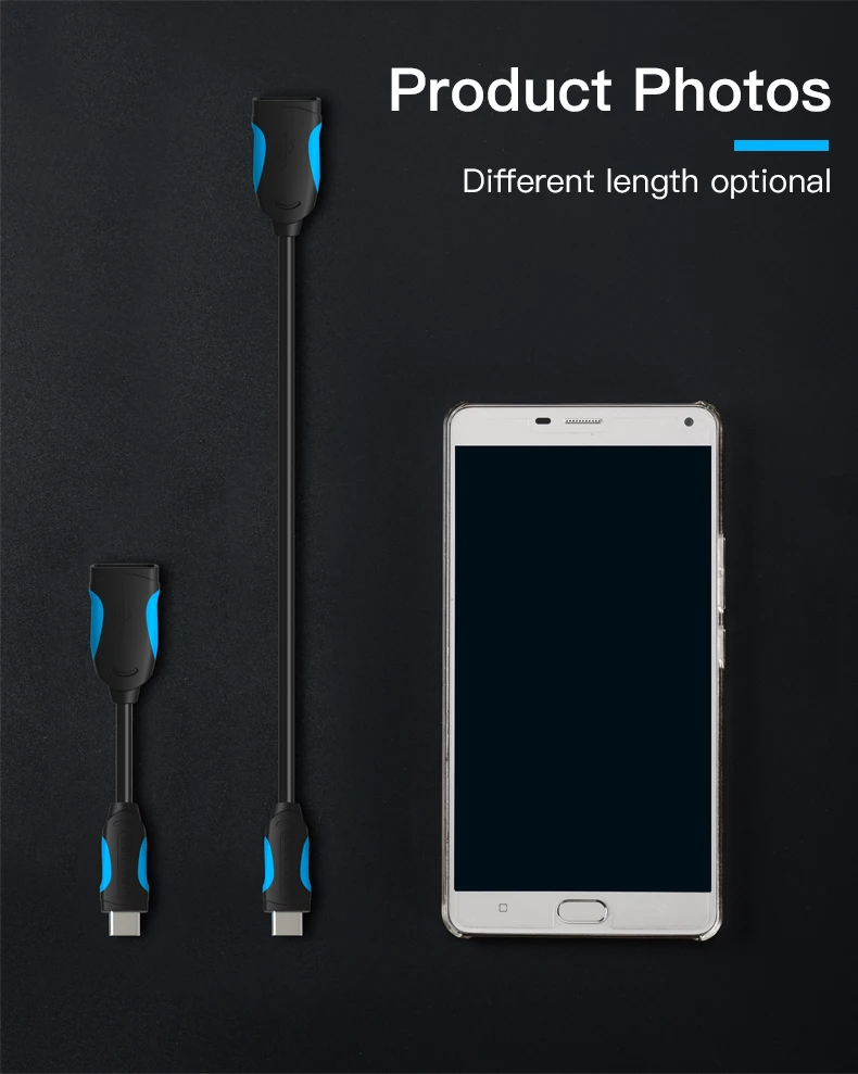 Кабель Vention USB C к USB OTG адаптер для Xiaomi 5 Nexus 5X6 P usb type C OTG кабель для huawei P9 Plus samsung usb type-c OTG