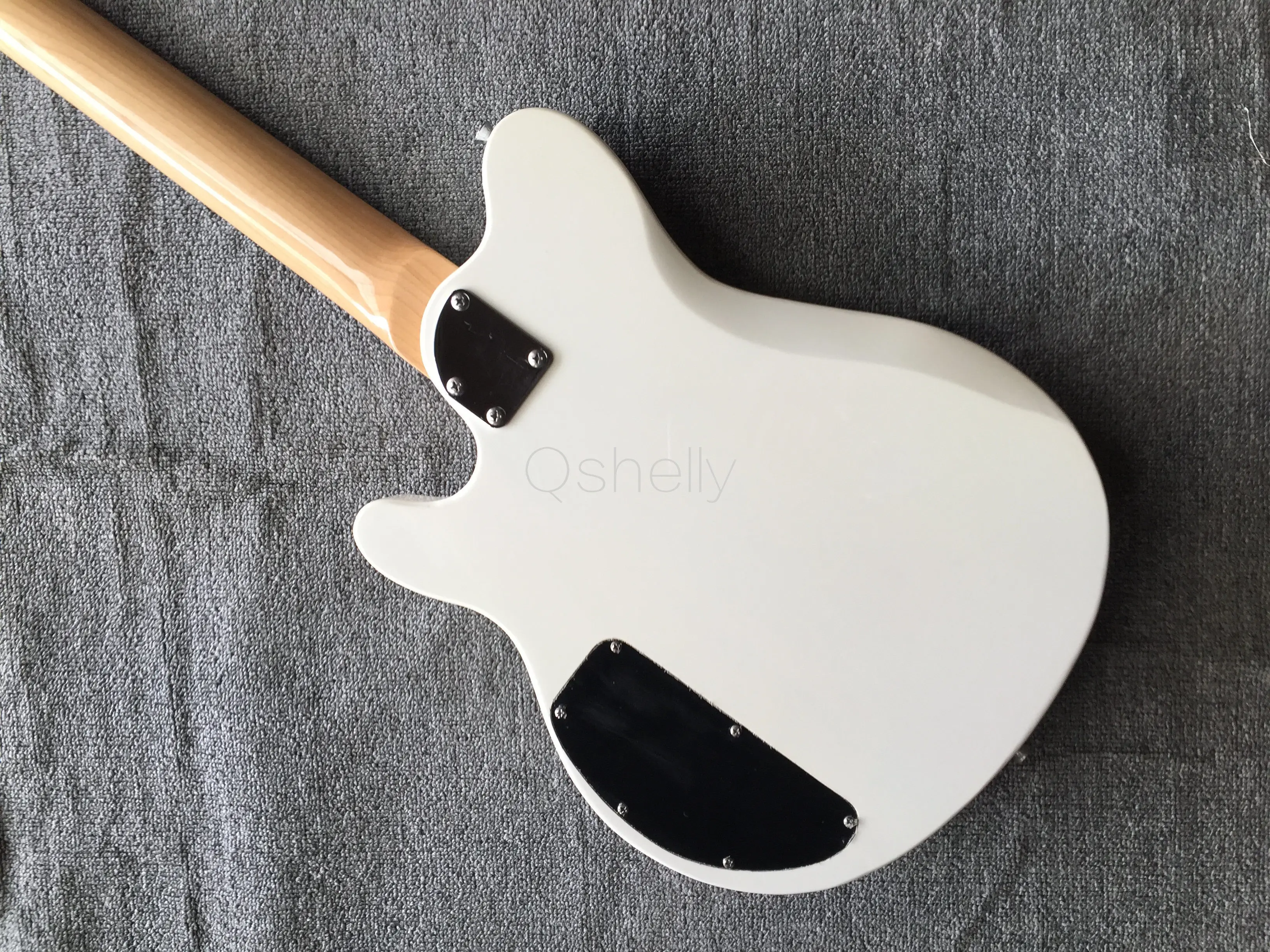Высококачественный QShelly custom white Ernie Ball 4 струны MC black jazz pickups reflex электрический бас