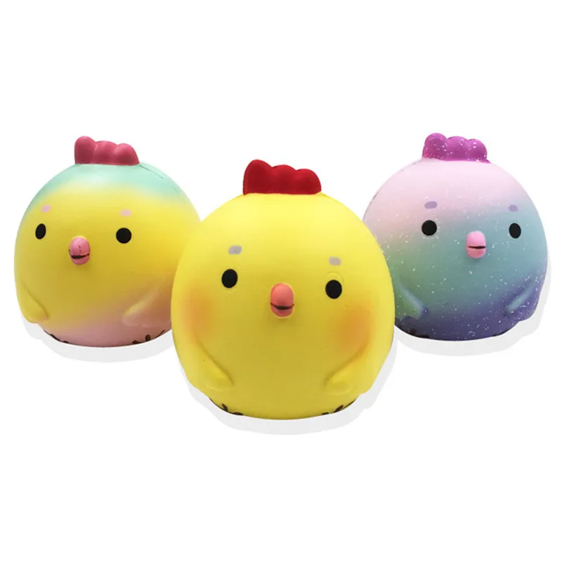 Squishyfun галактика Радуга ребенок цыпленок курица Сжимаемый пу животное слон