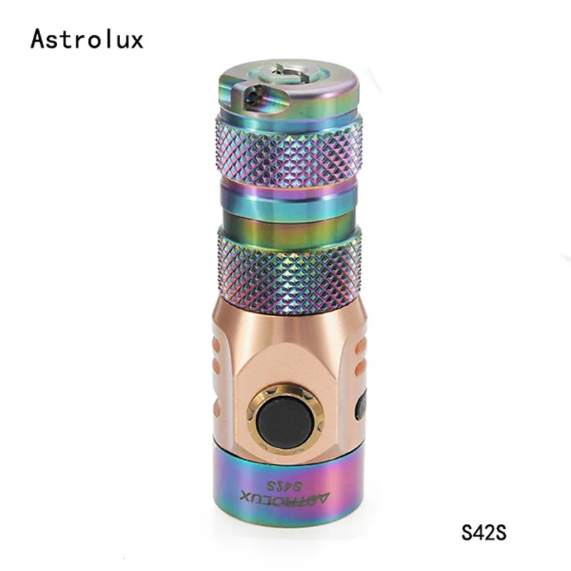 

Astrolux Waterproof S42S Colored 4x Nichia 219C/XP-G3 2023LM Rechargeable Mini LED Flashlight For Outdoor Hunting Camping