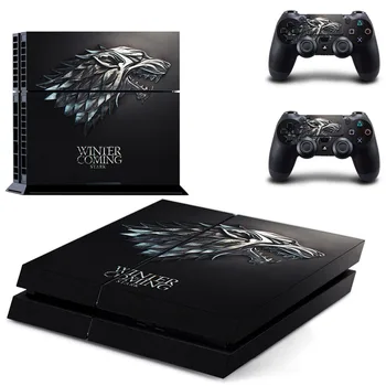 

new Game of Thrones decal PS4 Skin Sticker For Sony Playstation 4 Console protection film +2Pcs Controllers 11 patterns