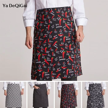 

Half-length Long Waist Apron Kitchen Cooking Apron Work Dining Catering cook Chefs Hotel Waiters Uniform Essential Supplies chef