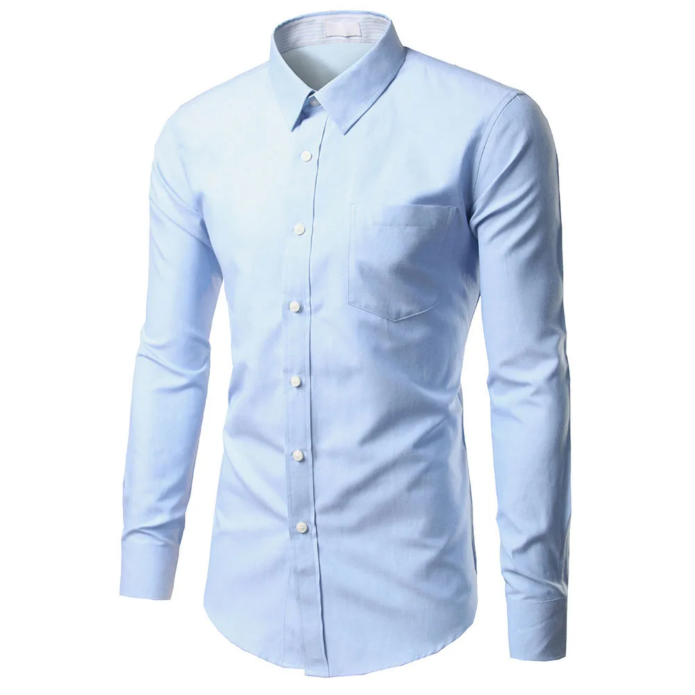 Brand Pink Shirt Men Chemise Homme Fashion Design Long Sleeve Slim Fit Business Mens Dress Shirts Causal Solid Color Mens Shirts