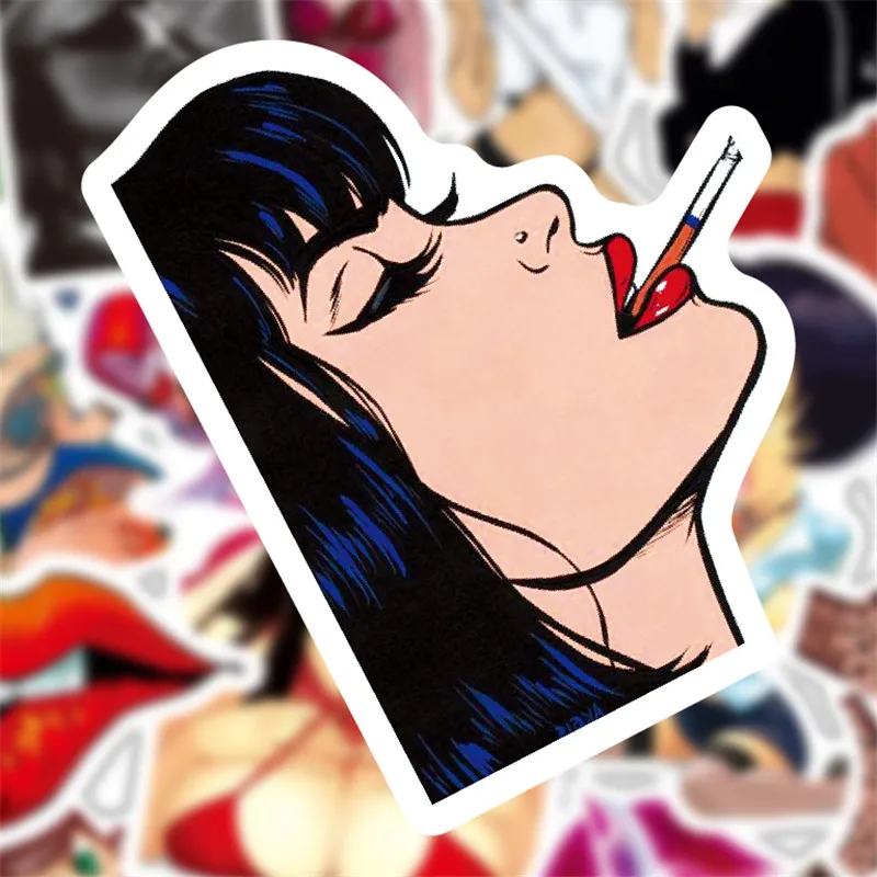 50 шт. классная наклейка s Sexy Graffiti аниме забавная для взрослых сделай сам чемодан