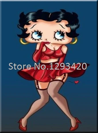 

full Square Diamond Embroidery cartoon Handmade Mosaic Diy 5d Diamond Painting beety boop Cross Stitch Pattern Home Decor